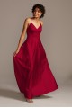 Spaghetti Strap Satin A-Line Bridesmaid Dress  F20131