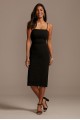 Spaghetti Strap Stretch Crepe Midi Dress DB Studio DS270110