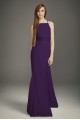 Square Neck Crepe Mermaid Bridesmaid Dress VW360491