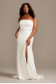 Strapless Button Back Plus Size Wedding Dress  Collection 9WG3995