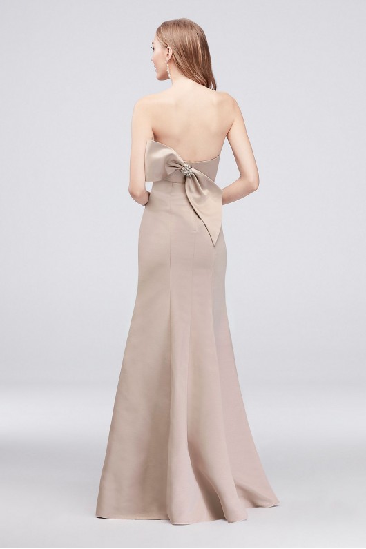 Strapless Faille Mermaid Bridesmaid Dress with Bow  OC290033