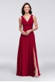 Surplice Tank Long Chiffon Bridesmaid Dress  F19831