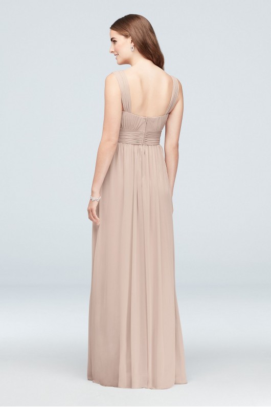 Sweetheart Tank Pleated Mesh Bridesmaid Dress  F19943