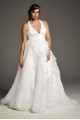 Tiered Organza T-Back Plus Size Wedding Dress 8VW351441