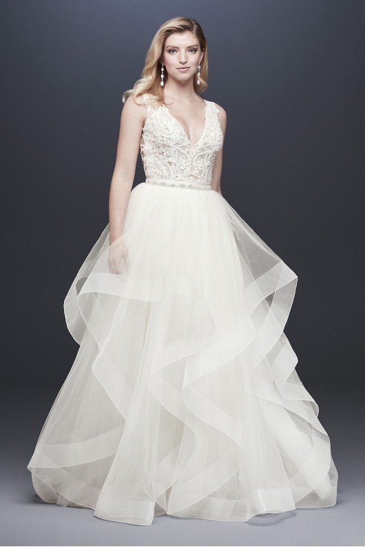 Tiered Tulle Ball Gown Wedding Skirt  Collection WG3946