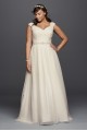 Tulle A-line Plus Size Wedding Dress with Sash  Collection 9WG3787