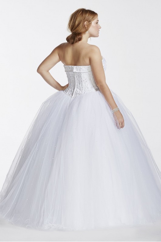 Tulle Plus Size Wedding Dress with Beaded Bodice  Collection 9NT8017