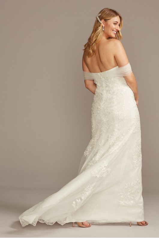 Tulle and Floral Off-the-Shoulder Wedding Dress  Collection WG3978