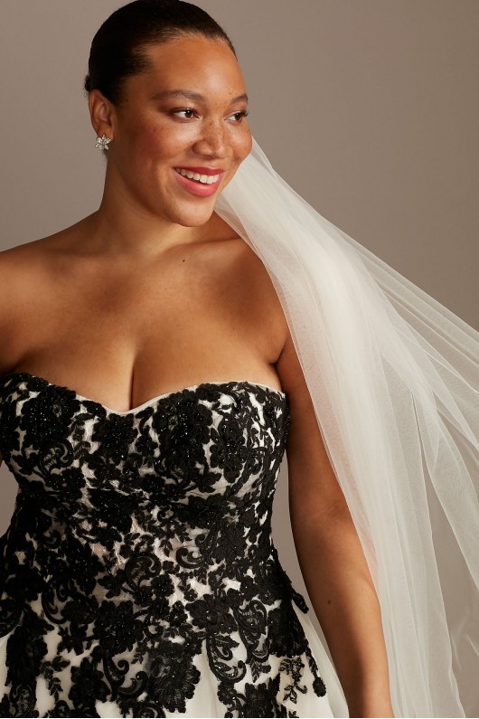 Tulle and Sheer Lace Plus Size Wedding Dress  Collection 4XL9WG3861