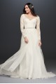 V-Neck Wedding Dress With Low Back  Collection 4XLWG3831