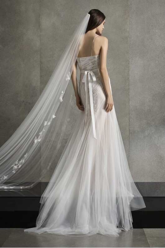 Asymmetric Pleats Wedding Dress VW351553