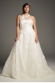 Floral Plus Size Wedding Dress 8VW351426