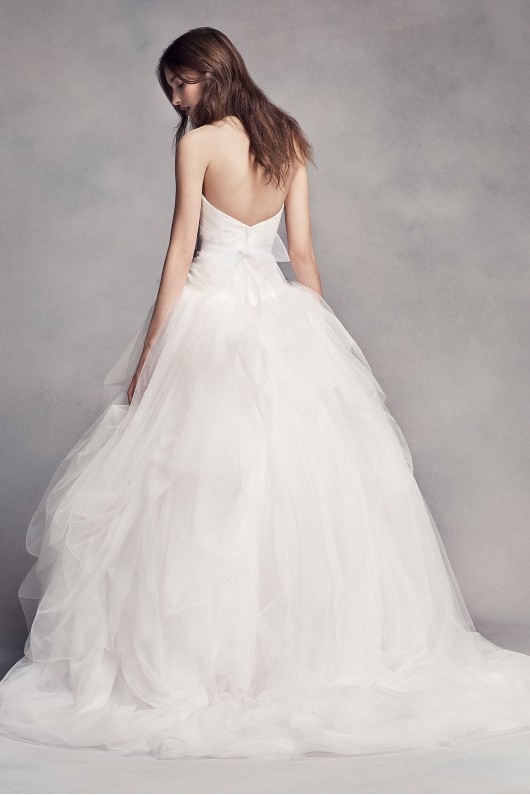 Hand-Draped Tulle Wedding Dress VW351339