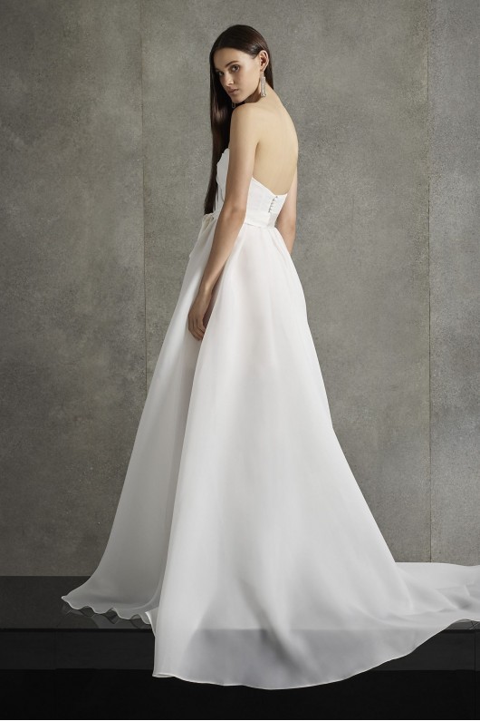 Pleated Gazar Wedding Dress VW351576