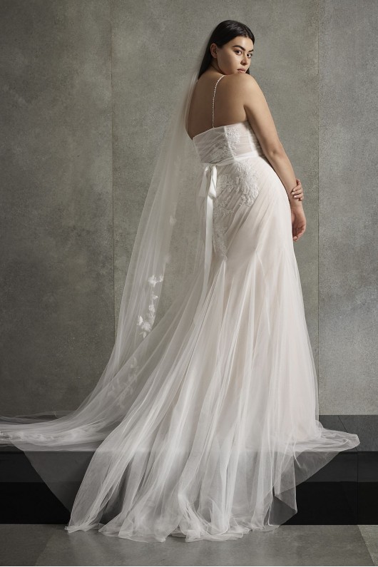 Pleated Plus Size Wedding Dress 8VW351553