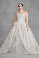 Plus Size Draped Wedding Dress  4XL8VW351178