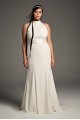 Plus Size Halter Wedding Dress 8VW351263